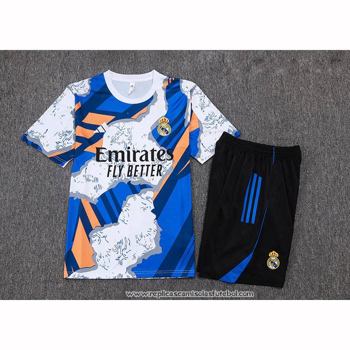 Fato de Treino
 Real Madrid 2025-2026 Manga Curta
 Azul
 - Calcas Curta
 Branco

